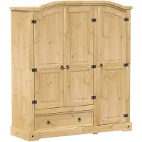 vidaXL Armoire Corona 151,5x52x170 cm Pin massif