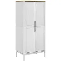 vidaXL Armoire FLORO blanc 77x53x171 cm Pin massif
