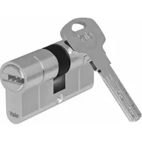 Yale Cylindre double, Série 2100, fonction d'urgence et de danger, longueur 40/50, nickel satiné (Cylindre profilé, Cylindre profilé double entrée)