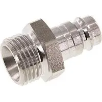 Parker Acier inoxydable DN 10 Air Coupling Plug G 1/2 inch Male