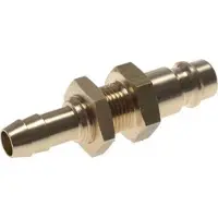 Tameson Laiton DN 7.2 (Euro) Coupleur d'air Bouchon de 8 mm Pilier de tuyau Bulkhead