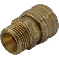 Tameson Coupleur pneumatique en laiton DN 7.2 (Euro) Douille G 1/2 pouce mâle à double obturation