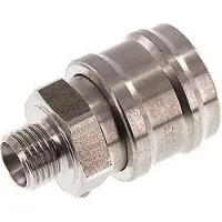 Tameson Acier inoxydable DN 7.2 (Euro) Coupleur d'air Douille G 1/4 pouce mâle
