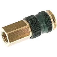 Parker Coupleur d'air en laiton DN 7.2 (Euro) à code vert Prise femelle G 1/4 pouce femelle