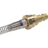 Tameson Laiton DN 7.2 (Euro) Air Coupling Plug 6x8 mm Union Nut Bend-Protect with Check Valve