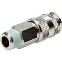 Tameson Laiton nickelé DN 5.5 (Orion) Coupleur pneumatique Douille R 1/4 pouce Mâle