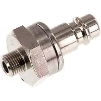 Tameson Laiton nickelé DN 7.2 (Euro) Bouchon de raccord d'air G 1/8 pouce mâle à double obturation