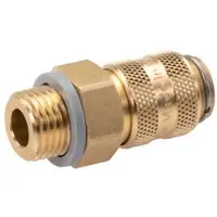 Parker Manchon d'accouplement d'air DN 5 en laiton 1/8 pouce NPT mâle