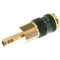 Parker Laiton DN 7.2 (Euro) Douille de couplage d'air à code vert Pilier de tuyau de 9 mm
