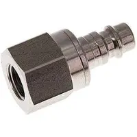 Tameson Acier inoxydable DN 7.2 (Euro) Air Coupling Plug G 1/4 inch Female Double Shut-Off