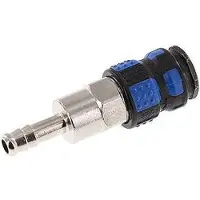 Parker Laiton nickelé DN 7.8 Manchon de raccord pneumatique Colonne de tuyau 8 mm
