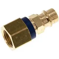 Parker Raccord d'air en laiton DN 7.2 (Euro) à code bleu Bouchon G 1/4 pouce femelle
