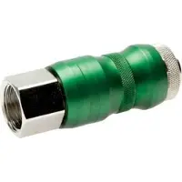 Tameson Laiton nickelé DN 7.8 Coupleur pneumatique de sécurité Douille à glissière G 3/8 pouce Femelle