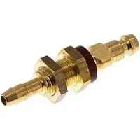 Tameson Laiton DN 5 à code brun Bouchon de raccord d'air 6 mm Colonne de tuyau Bulkhead