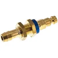 Tameson Laiton DN 5 Code bleu Coupleur d'air Bouchon 9 mm Pilier de tuyau Bulkhead