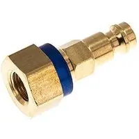 Tameson Coupleur d'air en laiton DN 5 codé bleu Fiche G 1/8 pouce femelle