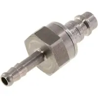 Tameson Acier inoxydable DN 7.2 (Euro) Coupleur d'air Bouchon 6 mm Pilier de tuyau Double obturation