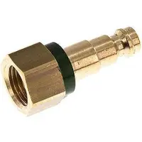 Tameson Coupleur d'air en laiton DN 5 codé vert Bouchon G 1/4 pouce femelle