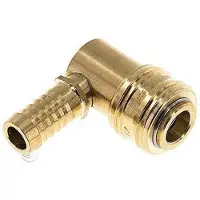 Tameson Laiton DN 7.2 (Euro) Manchon d'accouplement d'air 13 mm Pilier de tuyau 90-deg