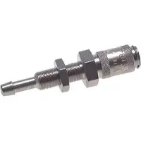 Tameson Laiton nickelé DN 2.7 (Micro) Coupleur pneumatique Douille 4 mm Colonne de tuyau Bulkhead