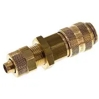 Tameson Laiton DN 5 Coupleur d'air douille 6x8 mm écrou union Bulkhead