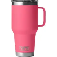Yeti Rambler Travel Mug 30oz Stronghold Lid, Tropical Pink, mug de voyage thermos avec couvercle, 887 ml