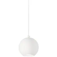 Ideal Lux Suspension moderne Mr Jack Métal Blanc 1 Lumière 7W 3000K Warm Light Small