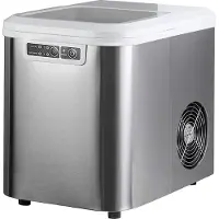 OEM Machine à glaçons avec réservoir d'eau de 2,2 litres - Machine à glaçons autonettoyante - Dimensions : 36 x 25 x 31 cm