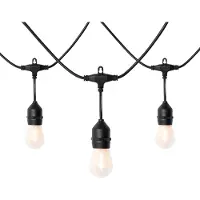 QAZQA Guirlande lumineuse d'extérieur 10m avec LED 10 lumières solaires - Russell