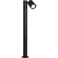 QAZQA Lampadaire d'extérieur noir 80 cm AR70 orientable IP44 - Solo