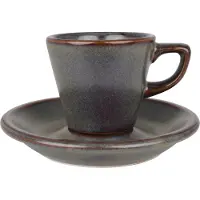 Bonna Gloire - Tasses à Espresso et soucoupes - 70 cc - Porcelaine - set de 6 pièces