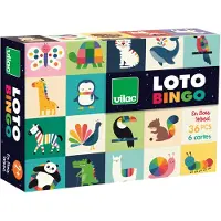 Vilac Jeu LOTO en bois - Animaux de l'arc-en-ciel - Andy Westface