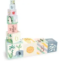 Vilac Jouets - Blocs Empilables - Animaux du monde - - UneTaille - Blocs Empilables