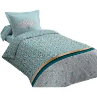 HOME LINGE PASSION Couverture Passion Nordique Verte - 140 x 200 cm