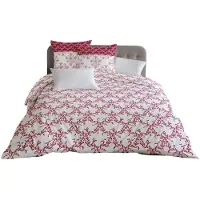 HOME LINGE PASSION Couverture Nordic Passion Blanc Bourgogne 220 x 240 cm