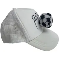 Merkloos Football Cap Tor Ek/Champion du Monde de Football - Blanc