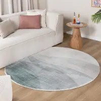 FRAAI Tapis rond moderne | Field Vert | Ø 160cm | Vert | Rond | Tapis