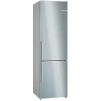 Bosch Série | 4 Réfrigérateur-congélateur indépendant avec NoFrost 203 x 60 cm Acier inoxydable (avec anti-traces de doigts) KGN39VIBT