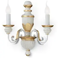 Ideal Lux Applique avec feuille d'or Applique Lampe Applique Eclairage Nouveau