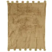 Décoris Plaids, jetés FELIX - Beige - 130x150 cm