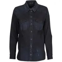 GUESS Chemise SEXY WESTERN L/S SHIRT femmes - Bleu - EU M