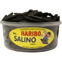 Haribo Bonbons Drop Salino's Salés Gélifiés Saveur Réglisse 1350g Grande Taille Sac Familial