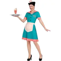 MOM Costume Serveuse Années 50 Femme