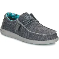 HEY DUDE Chaussons de ville pour hommes Wally Sox, couleur gris, style décontracté