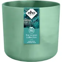 Elho Pot de Plante Moderne Circulaire en Plastique Vert Ø 22 cm