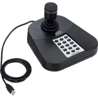 Hikvision DS-1005KI - Télécommande pour caméra/DVR, Caméra réseau, Noir, Argent