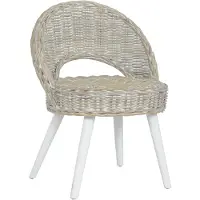 vidaXL Chaise de canapé rotin kubu blanc