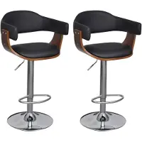 vidaXL Tabouret de bar 2 pcs. Similicuir