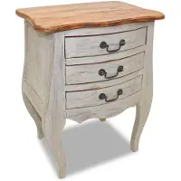 vidaXL Table de chevet bois d'acajou massif 48x35x64 cm