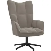 vidaXL Chaise de relaxation Gris clair Velours
